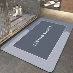 Nova home absorbant kitchen mat living simple grey  50*80