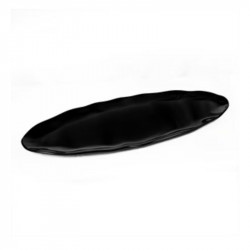 Vague Melamine Oval Wavy Edge Serving Platter 30