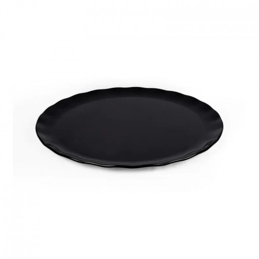 Vague Melamine Round Wavy Edge Serving Platter 20