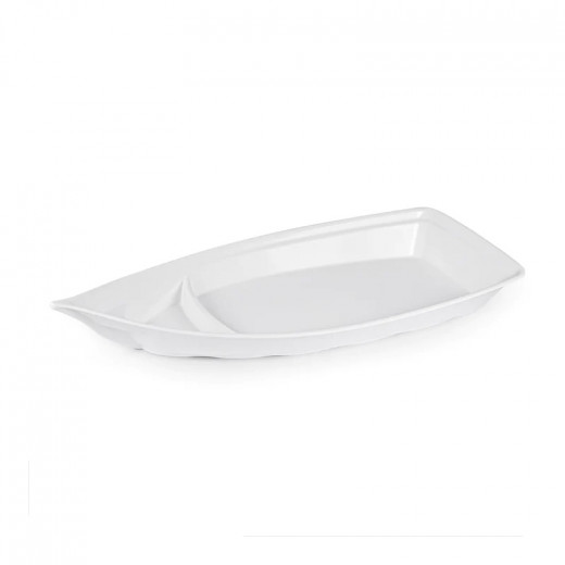 Vague Melamine Boat Plate 60 / 24 Cm