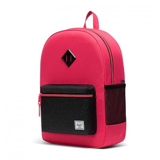 Herschel Heritage Kids Backpack Rouge Red/black Sparkle