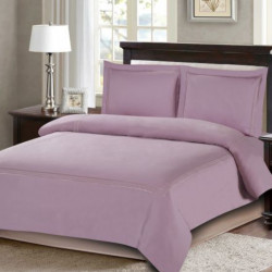 ARMN Nature soft King size Duvet Cover Set - Light Lilac 4-Piece