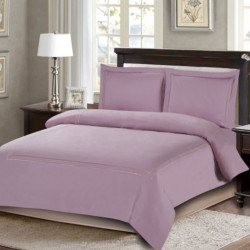 ARMN Nature soft Queen size Duvet Cover Set - Light Lilac 4-Piece