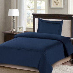 ARMN Nature soft Single size Duvet Cover Set - Navy 3-Piece