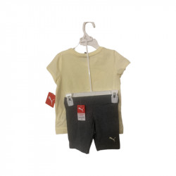 Puma Yellow Tshirt Set Anis Flower Style