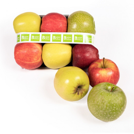 Assorted Apples Tray-bustan 700-800 Gr