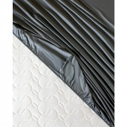 Madam Coco Ciel King Size Plus Satin Sheet - Dark Gray