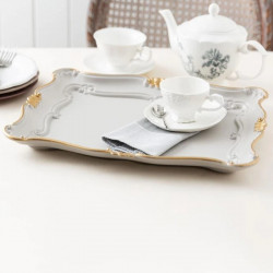 Madame Coco Camelote Large Leafed Tray 43*43*9 cm