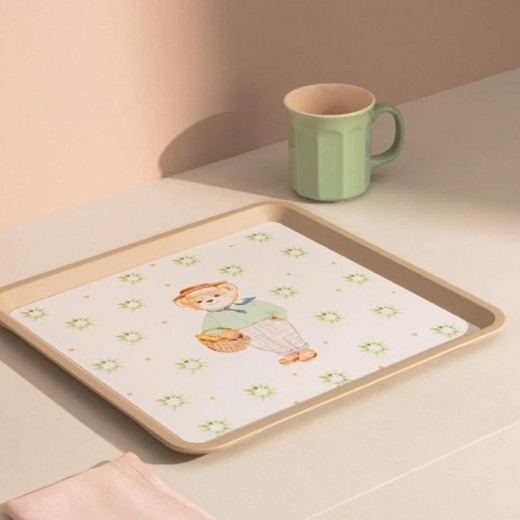 Madame Coco Liana Bear Square Tray 32.5*32.5*1.5 cm