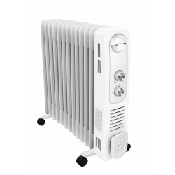 Electromatic Oil Filled Radiator 13 Fins 2500 W With clothes rack and fan Full safety system