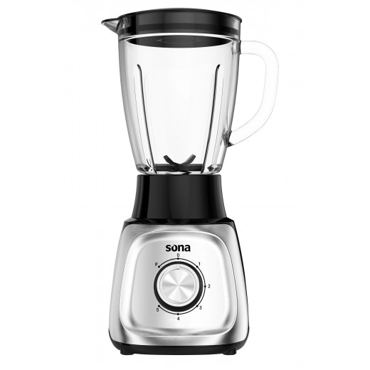 Sona Blender 600 W Silver 1.5 L 2 speeds Glass jar