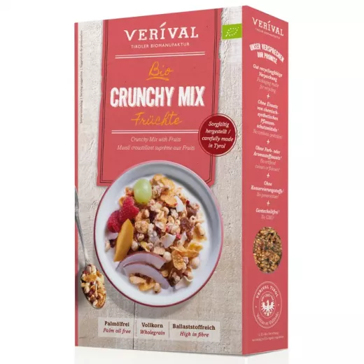 Vrv org crunchy muesli with fruit 300g