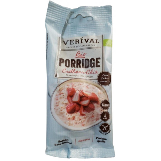 Vrv org gf straweberry & chia porridge 45g