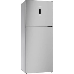 Bosch free-standing fridge-freezer with freezer at top 178 x 70 cm stainless steel look Serie | 4