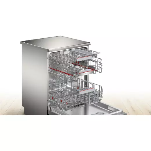 Bosch Freestanding dishwasher 60cm Silver Inox Serie 4