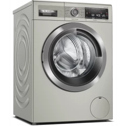 Bosch washing machine, frontloader fullsize 9 kg 1400 rpm, silver inox Serie | 8