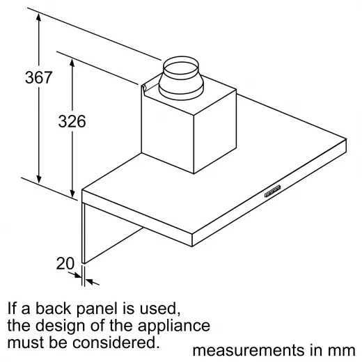 Bosch wall-mounted cooker hood 90 cm Stainless steel