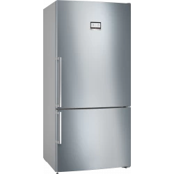 Series 6 Freestanding refrigerator with bottom freezer 186 x 86 cm Stainless steel (fingerprint resistant)