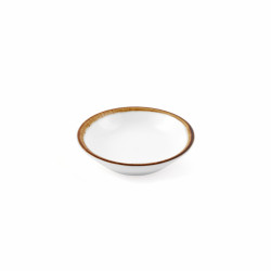 Porceletta Ivory Mocha Porcelain Sauce Dish 9.5 cm / 4