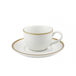 Porceletta Ivory Mocha Porcelain Coffee Cup & Saucer 270 ml