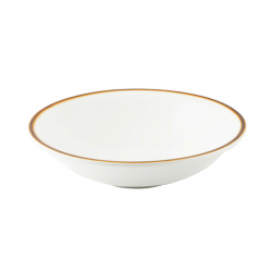 Porceletta Ivory Mocha Porcelain Salad Bowl 17 cm