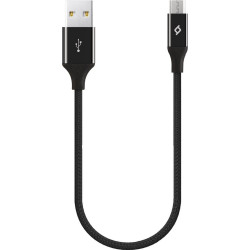 ttec AlumiCable Micro USB Charge / Data Mini Cable , 30cm , Black