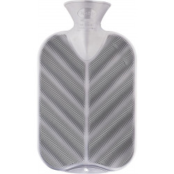 Fashy hot water bottle 3D waves grey 2.0l