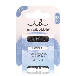 Invisibobble Power True Black Hair Rings 3 pcs