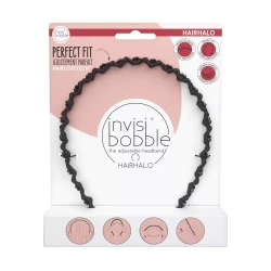 invisibobble HAIRHALO Hair Elastics - Black Sparkle - 1ct