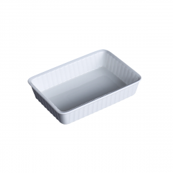 Porceletta Ivory Porcelain Baking Rectangular Dish