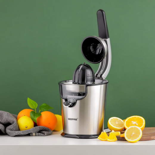 Geepas electric stainless steel citrus juicer