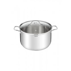 Tefal 26cm G6 intuition stew pot with lid, silver