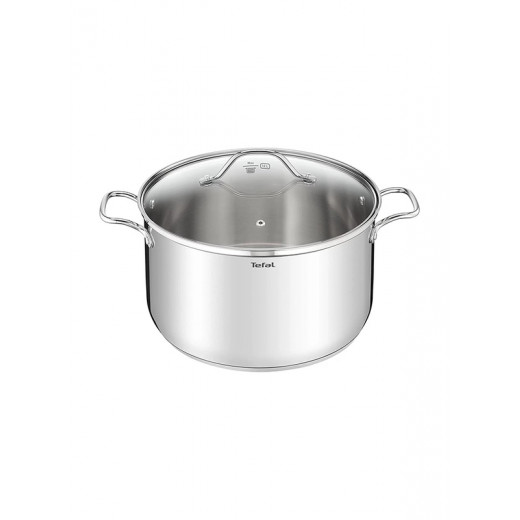 Tefal 26cm G6 intuition stew pot with lid, silver