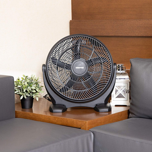 Geepas powerful personal desk box fan 18" 80w