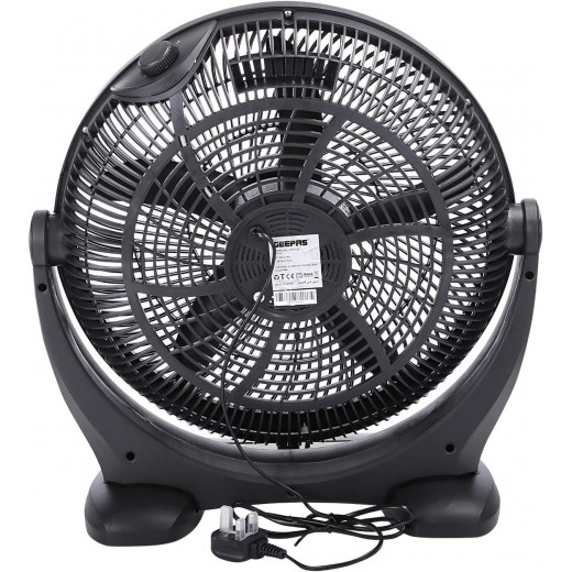 Geepas powerful personal desk box fan 18" 80w