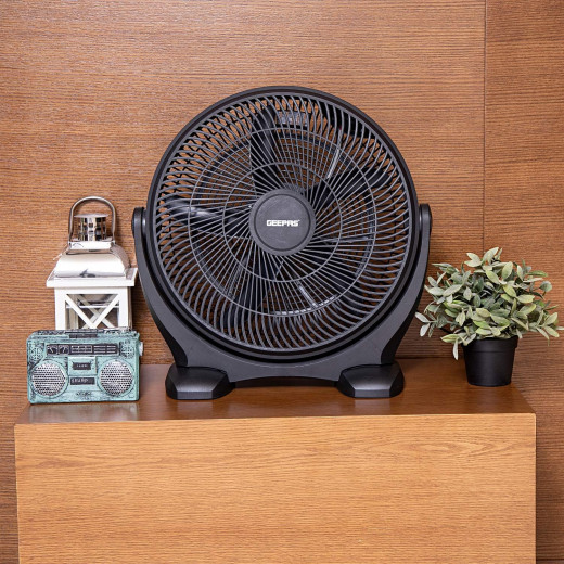 Geepas powerful personal desk box fan 18" 80w