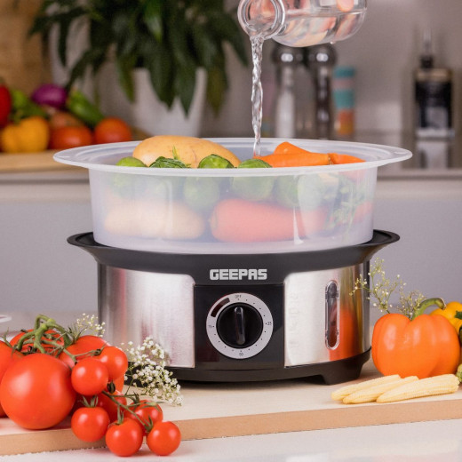 Geepas food steamer 12L capacity 3 tiers