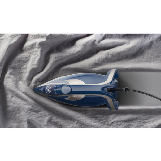 Tefal steam iron smart protect + blue silver