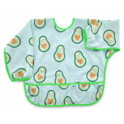 Babyjem poly bib long sleeves avocado