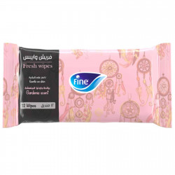 Fine fresh wet wipes pocket gardenia 12 sheet