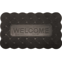 Rubber doormat, welcome