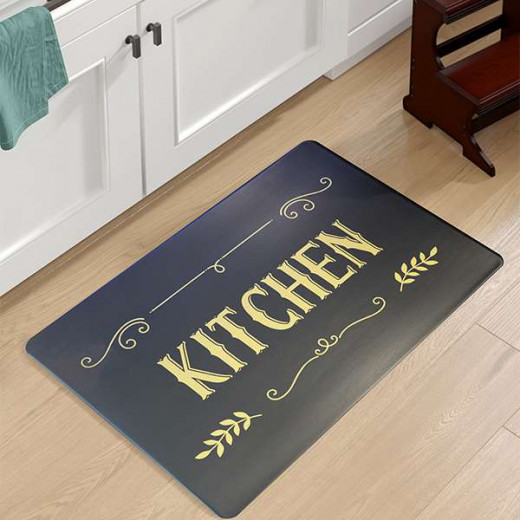 Nova Home "Crops" Kitchen Mat, Black Color, 51*76 Cm