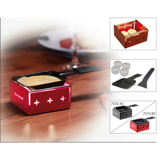 Trisa candle raclette "My raclette" red