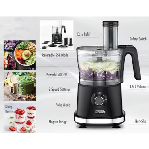 Trisa food processor "Stir n' slice" with glas jug