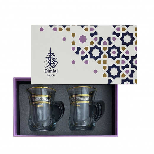 Dimlaj Minerva Set of 2 Pcs Mugs (Gold)