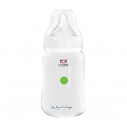 TOT Care  Feeding Bottle Free Flow Nipple 210 ML