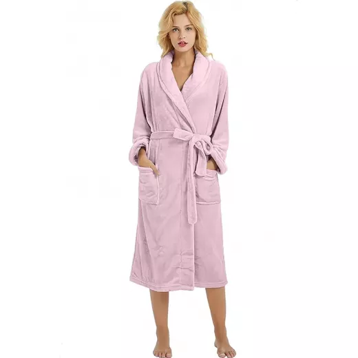 Cannon Bath Robe Plain Rose  XL