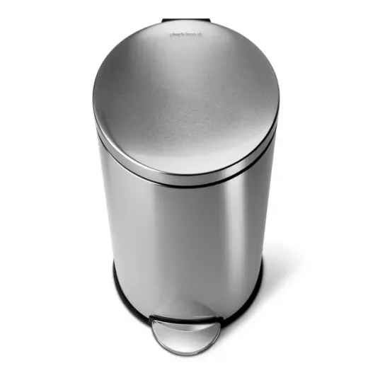 Simplehuman stainless steel trash bin, brushed, 30 liter