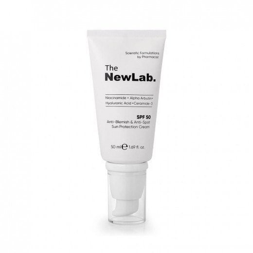 The NewLab Anti Blemish sun protection cream spf50