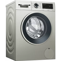 Serie | 4 washing machine, frontloader fullsize 9 kg 1200 rpm, silver inox